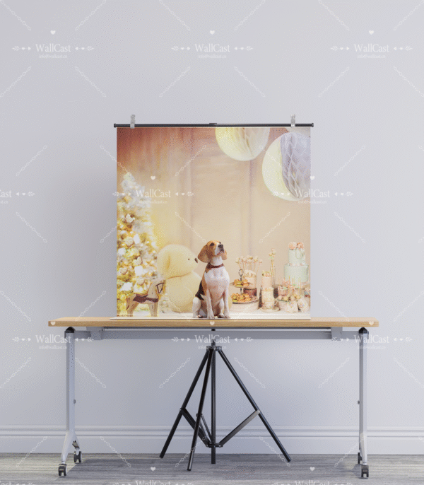 2_2 Teddy Bear Christmas Pet Photography Backdrop