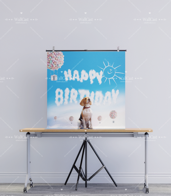 2_2 Birthday Sky Pet Photography Backdrop