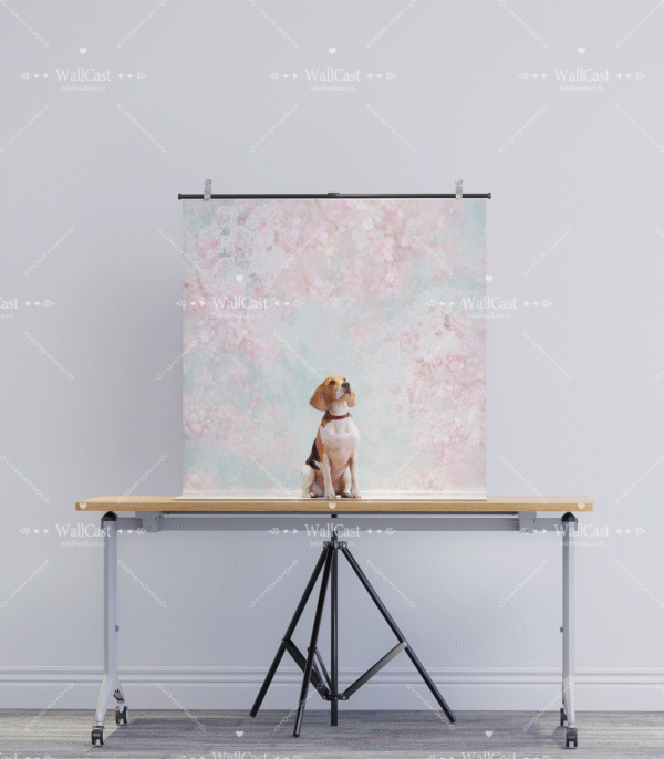 Paw-some Holiday Playland Pastel Floral Pet Photography Backdrop