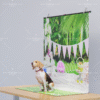 Verdant Paws Wonderland Green Plants Pet Backdrop Dreamy Dog Photo Fresh Cat Photography Nature Style Shooting Background Fantasy Theme Prop
