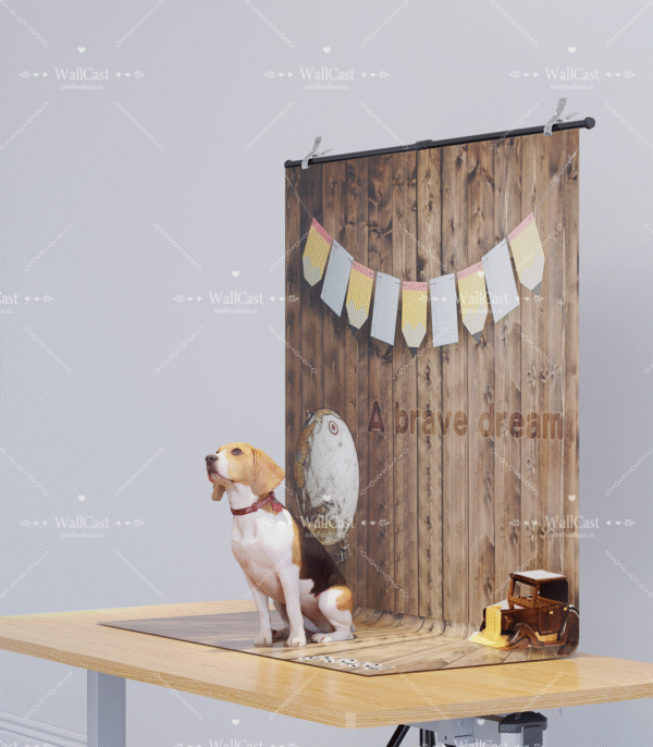 Little Explorer Pet Adventure Whimsical Pet Backdrop Globe Adventure Dog Photography Toy Car Cat Photo Creative Pet Shooting Cartoon Style Background