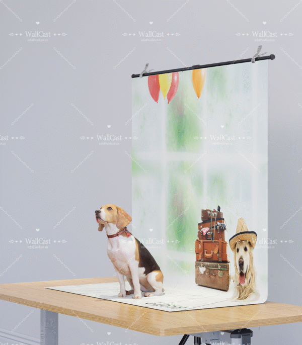 Traveling Pets with Balloons Traveling Pets with Balloons