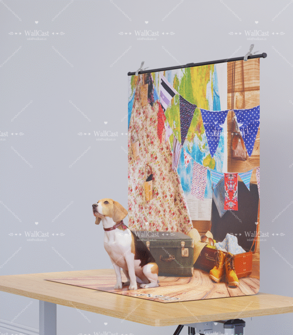 3_1 Bohemian Travel Pet Photography Backdrop