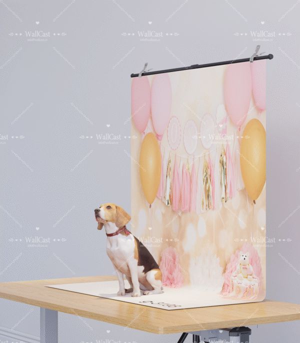 Balloon Wooftopia & Meowville Party Pet Birthday Backdrop Dog Photo Booth Cat Birthday Party Decor Cute Pet Photography Background Birthday Theme Pet Shoot