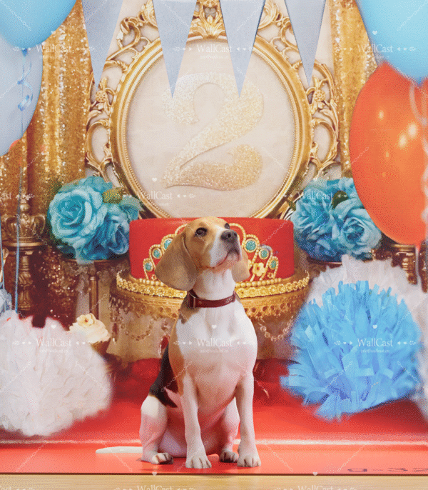 4_2 Royal Balloon Pet Anniversary Photography Backdrop