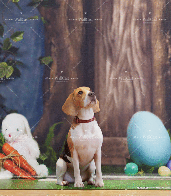 4_2 Easter Bunny Tree Hole Pet Photography Backdrop
