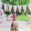 4_2 Easter Bunny Picnic Pet Photography Backdrop