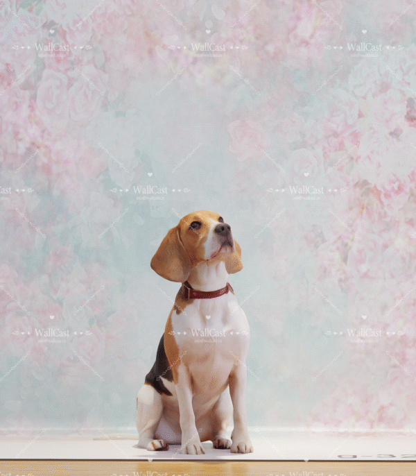 4_2 Pastel Floral Pet Photography Backdrop