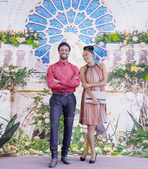 4_3 European Palace Floral Wedding Backdrop