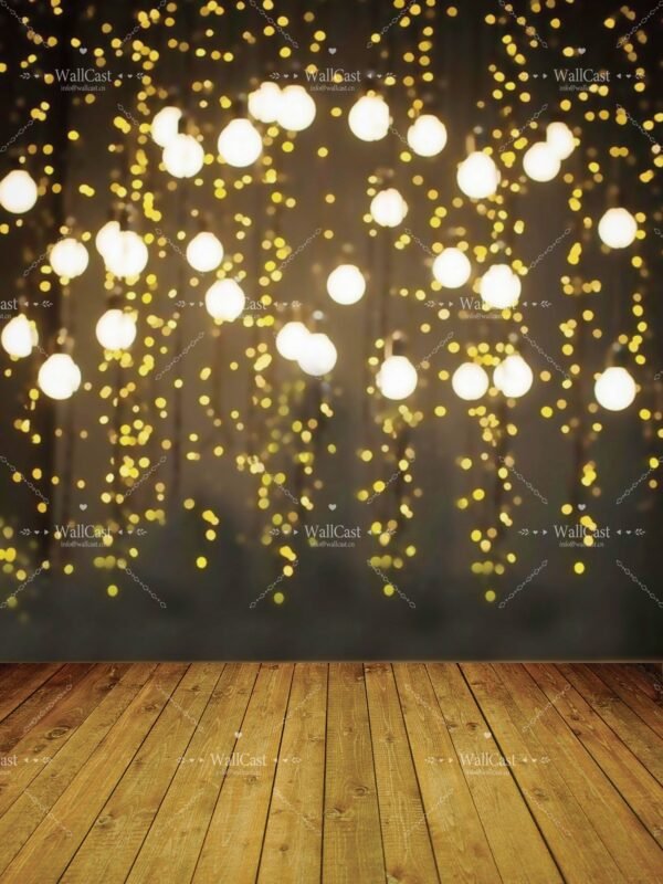 Pet Photography Backdrop Warm Light Wooden Pet Photography Backdrop by WallCast – Cozy Glow-Themed Pet Photography Background