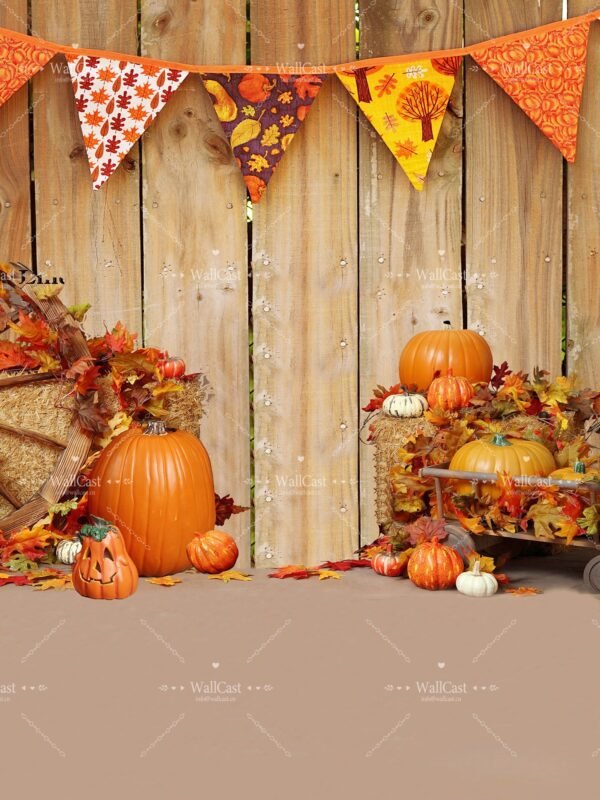 Autumn Pumpkin Pet Photography Backdrop by WallCast – Harvest Party-Themed Pet Photography Background Autumn Pumpkin Pet Photography Backdrop by WallCast – Harvest Party-Themed Pet Photography Background