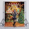 House Full of Christmas Decor Vintage Christmas Market Decor Studio Backdrop