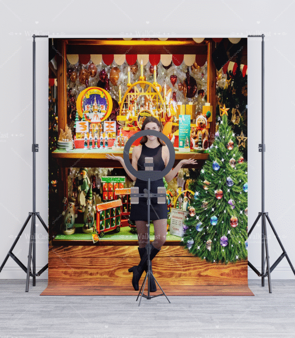 House Full of Christmas Decor Vintage Christmas Market Decor Studio Backdrop