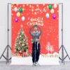 1_5 Red Merry Christmas Photography Backdrop