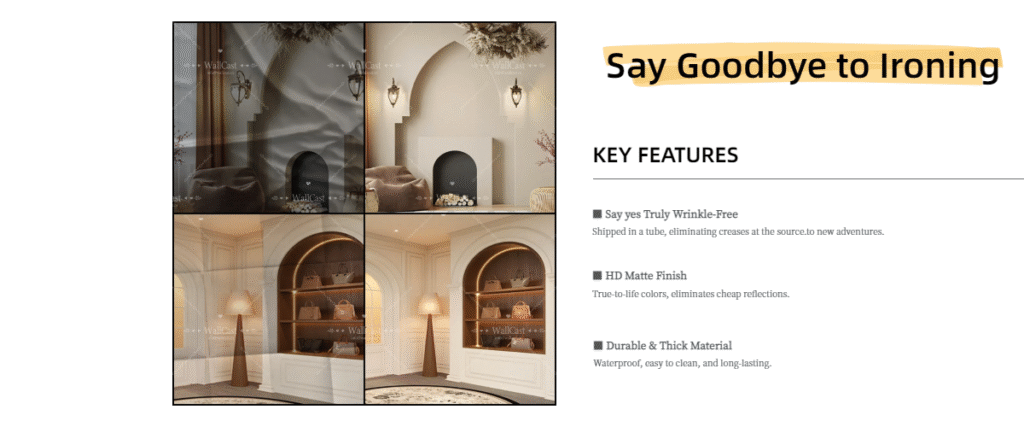 Luxury Palace Style Live Backdrop - Opulent palace-style live streaming setup featuring deep-toned walls, gilded decorative accents (columns, trim) and royal-style decor