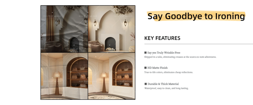 Red Neon Art Studio Backdrop by WallCast – Red Neon Studio & Creative Art Toy Themed Live Streaming Background