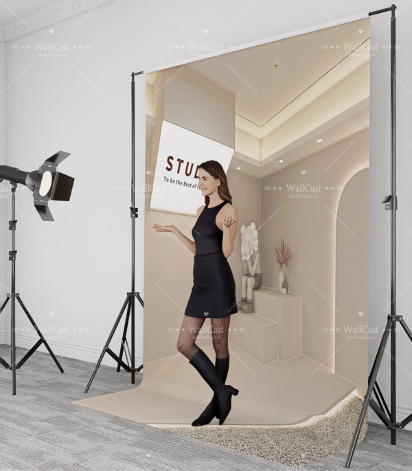 2_12 Beige Artistic Minimalist Studio Backdrop