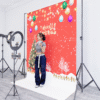 2_5 Red Merry Christmas Photography Backdrop