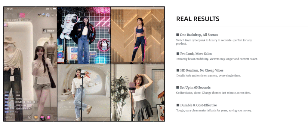 Neon Art Studio Backdrop by WallCast – Cool Neon & Art Toy Themed Live Streaming Background