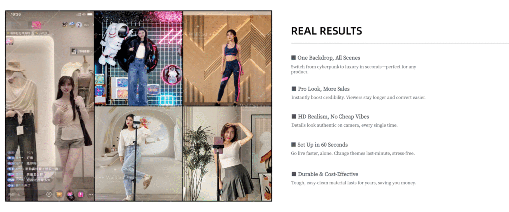 Red Neon Art Studio Backdrop by WallCast – Red Neon Studio & Creative Art Toy Themed Live Streaming Background