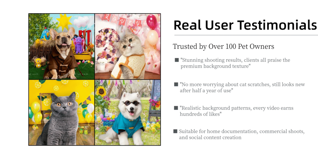 Royal Balloon Pet Anniversary Photography Backdrop by WallCast – Golden Festive-Themed Pet Photography Background