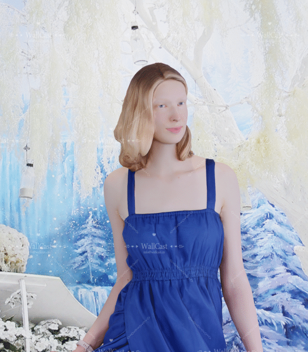 Appointment of Ice and Snow Melody Snowy Piano & Frosted Tree Photography Backdrop