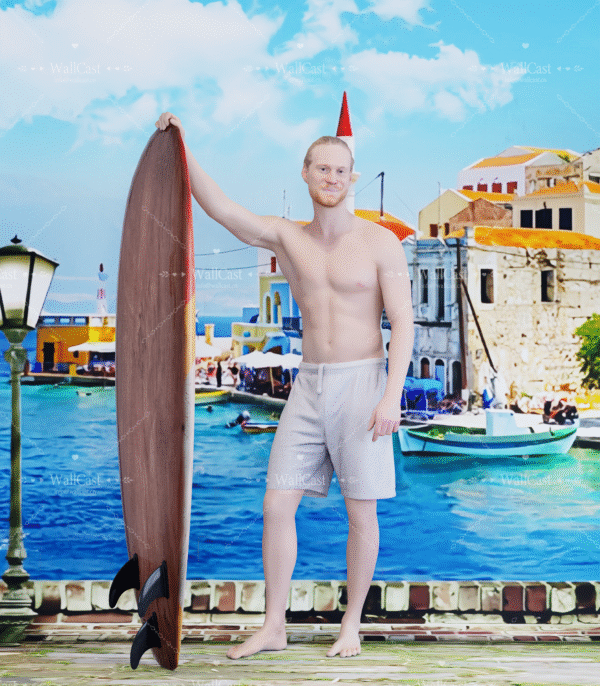 4_13 Mediterranean Coastal Town Photography Backdrop