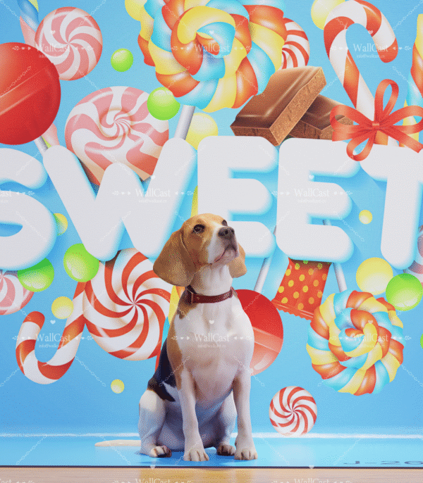 4_2 Candy Sweet Pet Photography Backdrop