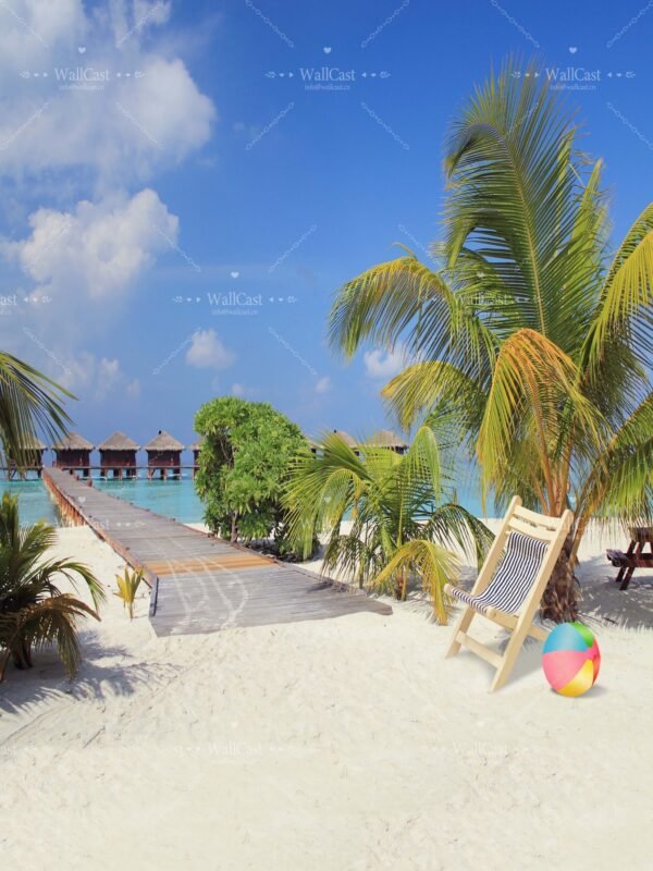 T-648 1.75x2_副本 Tropical Beach Pet Photography Backdrop