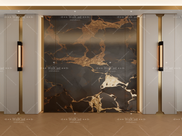 07 Golden Vein Modern Marble Background Decorative Wall