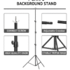 2 T-Shaped Pet Photography Backdrop Stand