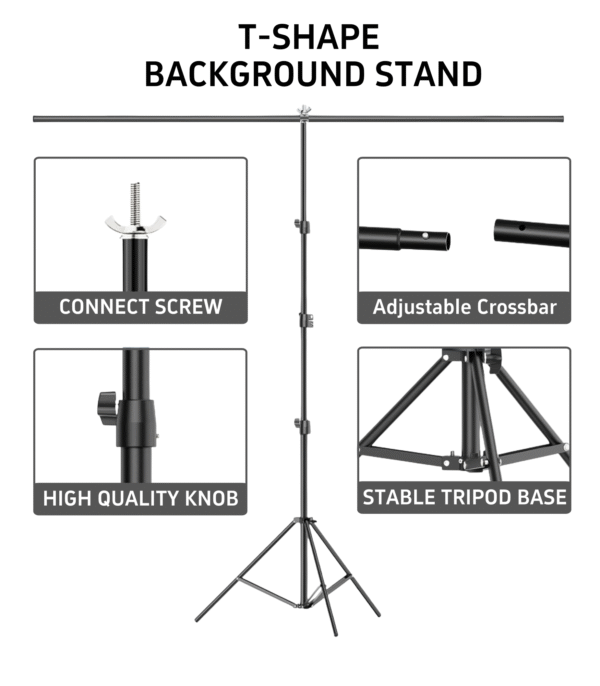 2 T-Shaped Pet Photography Backdrop Stand