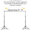 3 Photography & Live Streaming Backdrop Stand Kit