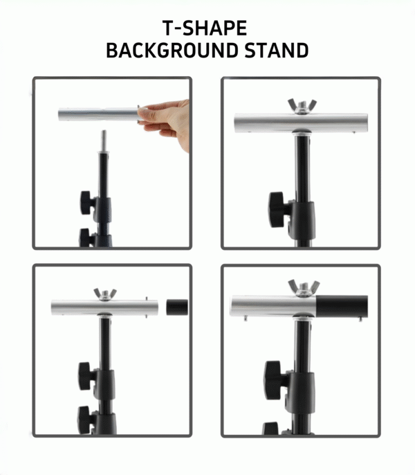 3 T-Shaped Pet Photography Backdrop Stand