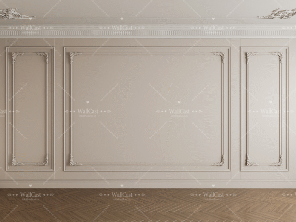 Corona Camera001(4) 拷贝 Beige Ornate Panel Magnetic Backdrop - Classic Luxury for Home & Studio