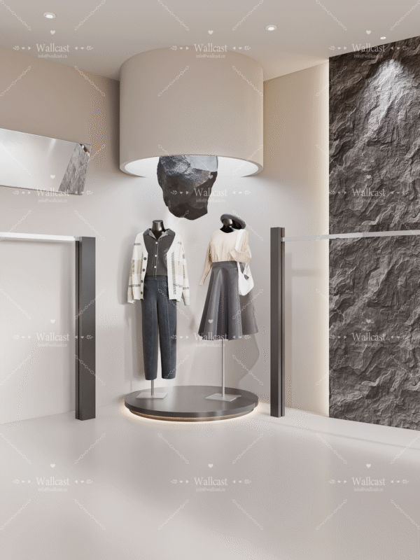 Modern Fashion Studio Live Backdrop - Retail-Style Setup for Modern Fashion Studio Live Backdrop - Retail-Style Setup for