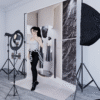 012 Modern Retail Fashion Studio Live Backdrop
