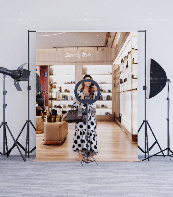 22 Light Luxury Retail Store Live Backdrop
